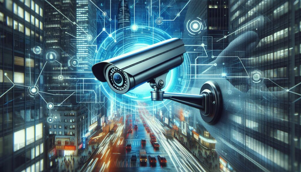 camera de surveillance qui enregistre