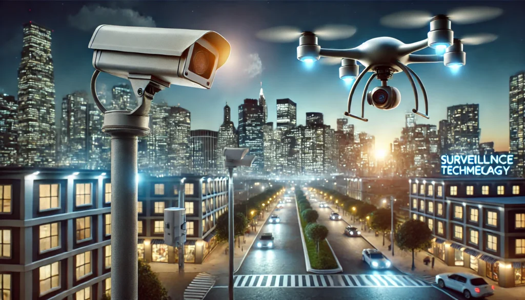 caméra de surveillance et drone