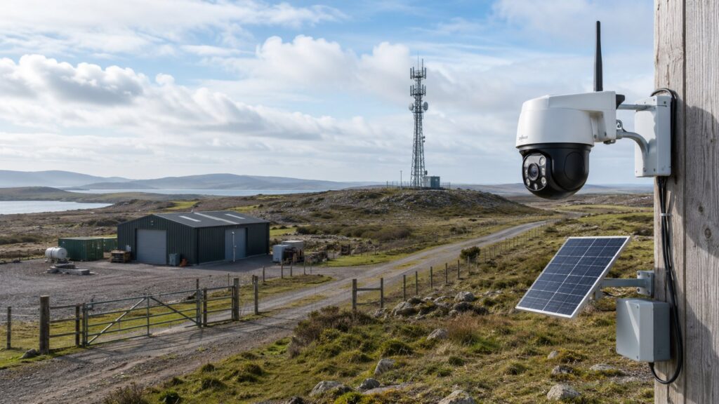Illustration de Le rôle des caméras 4G/5G dans la surveillance des lieux isolés