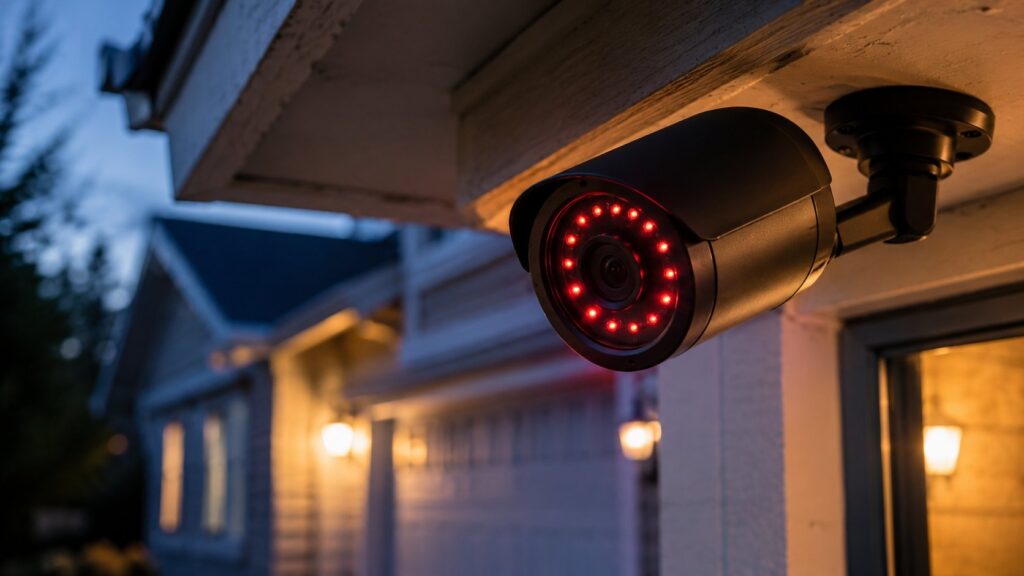 Scène réaliste liée à Fausses LED infrarouges sur caméra : à quoi servent-elles ?