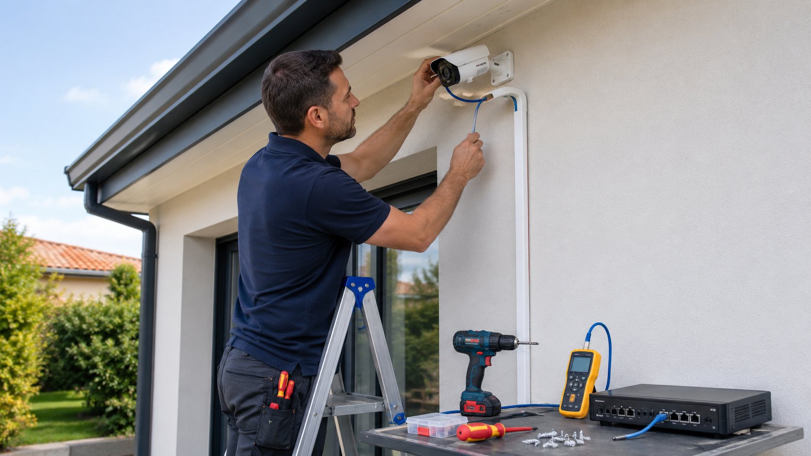 Installer une caméra filaire : câblage pas à pas